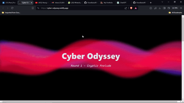 Cyber Odyssey Round 1